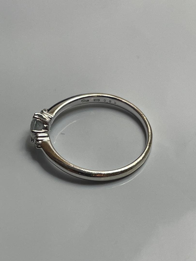 STAR JEWELRY アクアマリンダイヤモンドリング