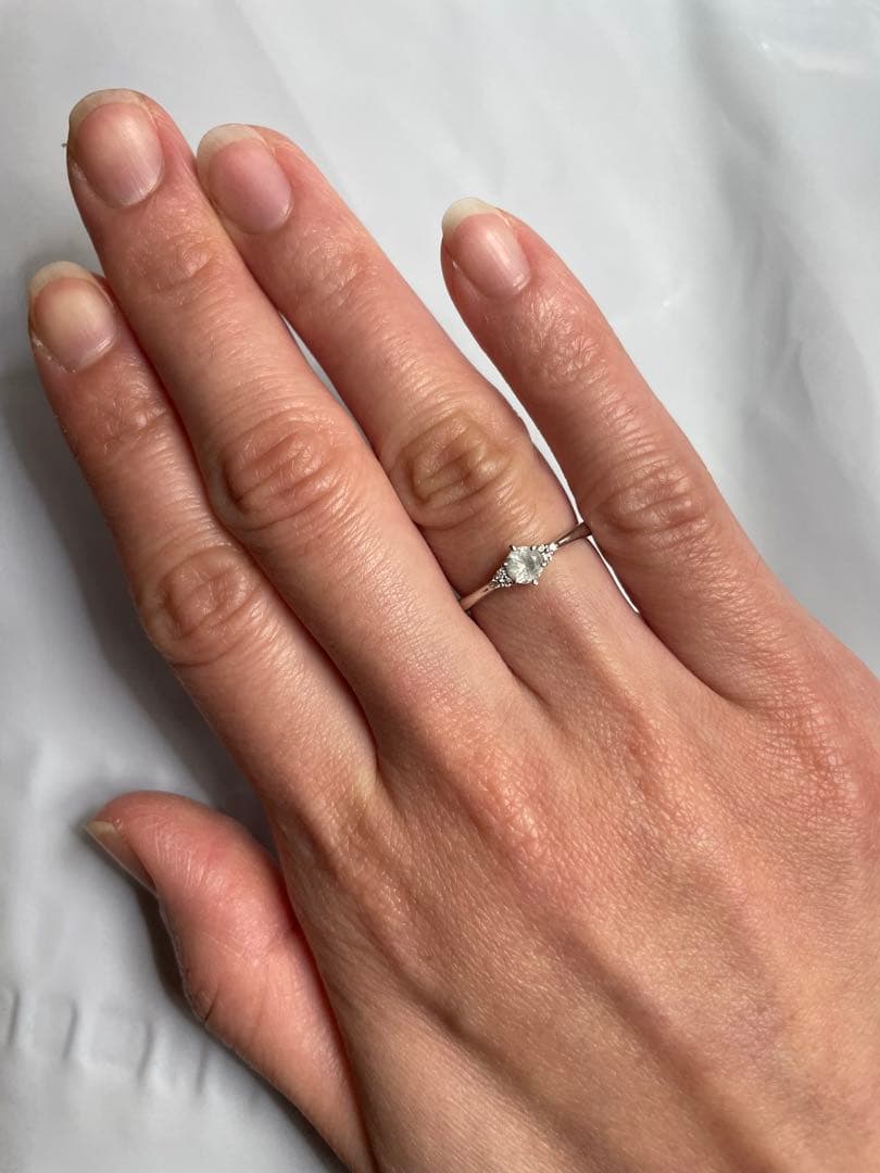 STAR JEWELRY アクアマリンダイヤモンドリング