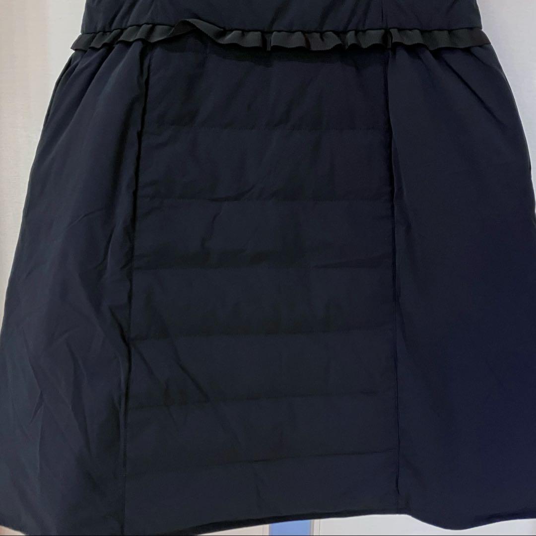 【美品】M'S GRACY ビーズワッペン カメリアチャーム ダウンベスト