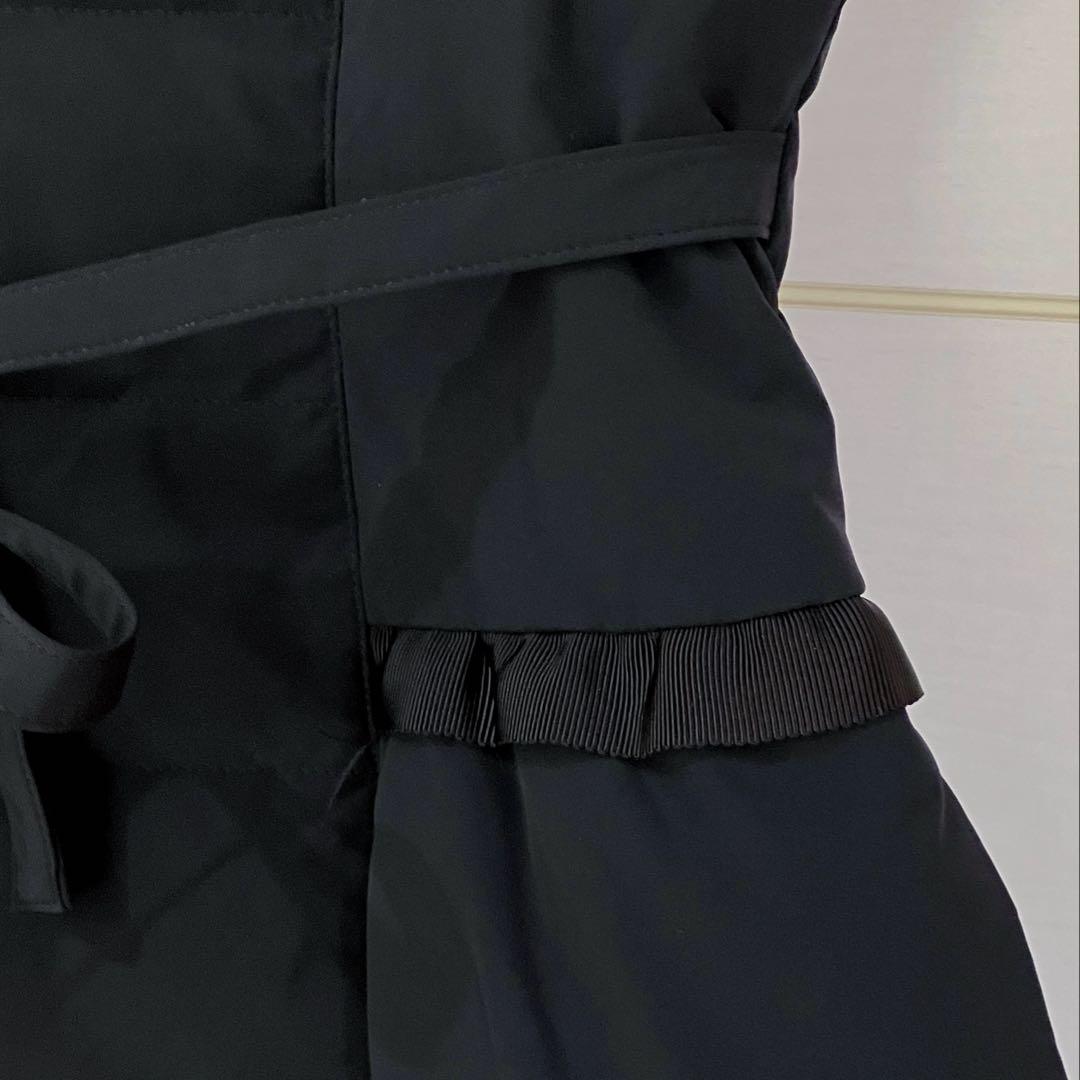 【美品】M'S GRACY ビーズワッペン カメリアチャーム ダウンベスト