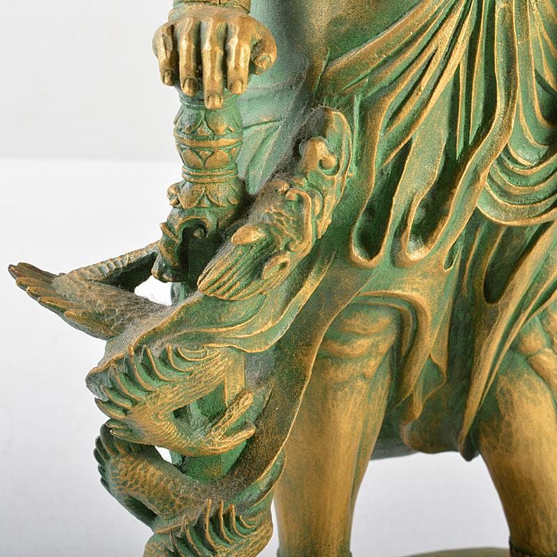 大仏師　松久宗琳作　ブロンズ　不動明王像　仏像　高さ約30.5cm　HR5874