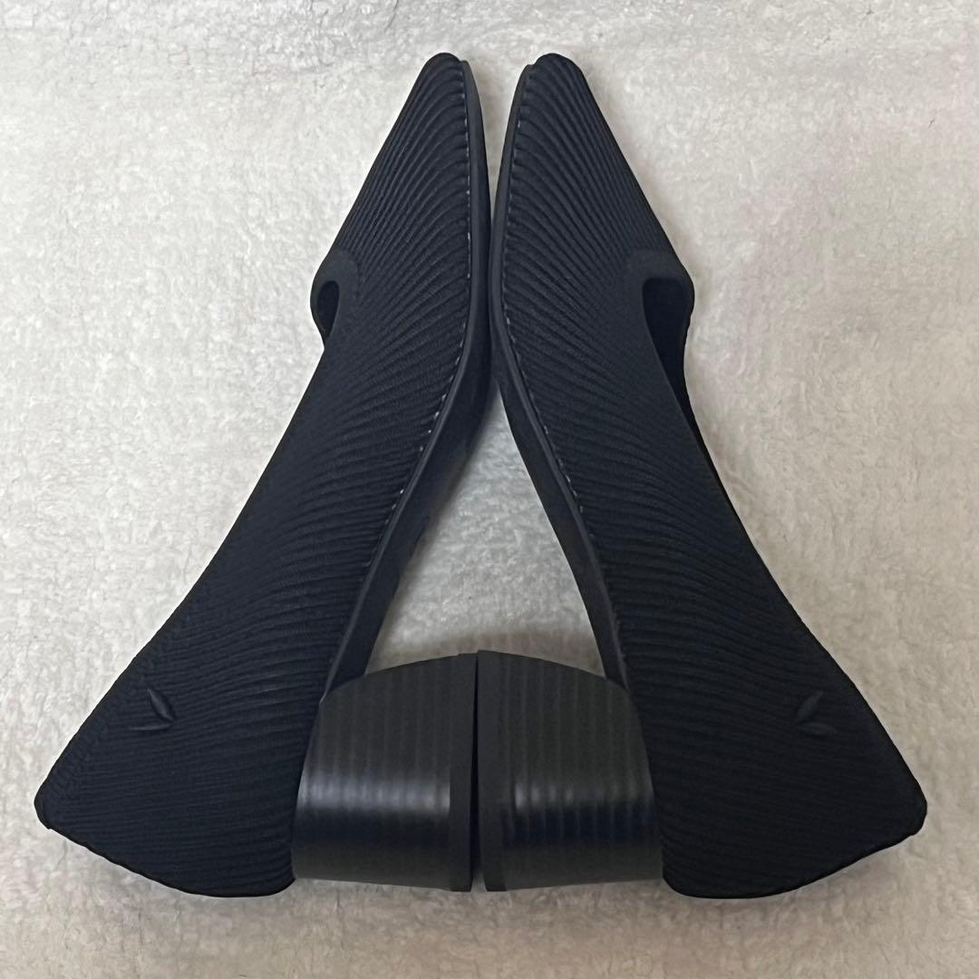 【VIVAIA】パンプス ブラック スクエアトゥ チャンキーヒール