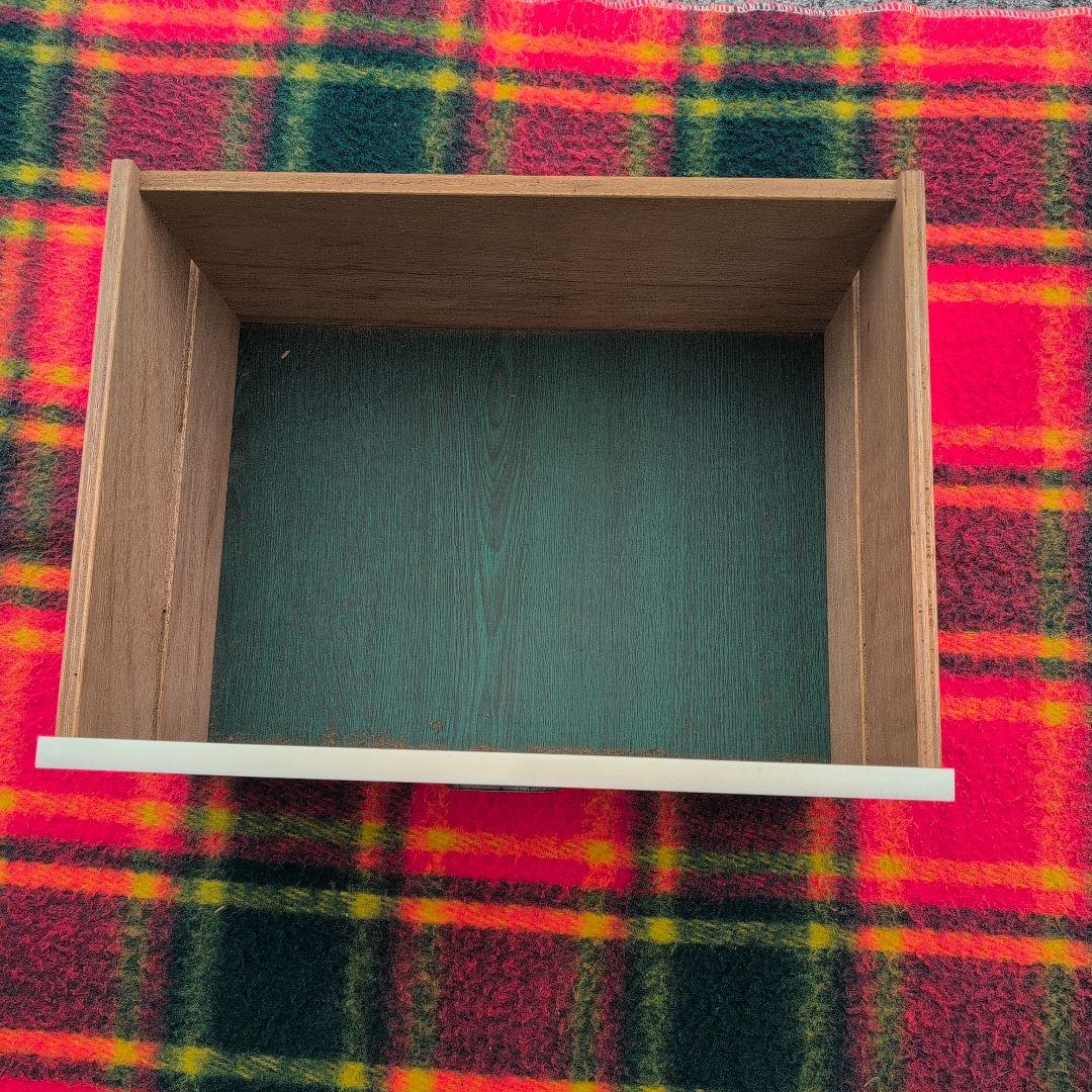 昭和レトロポップ緑5段引き出しラック