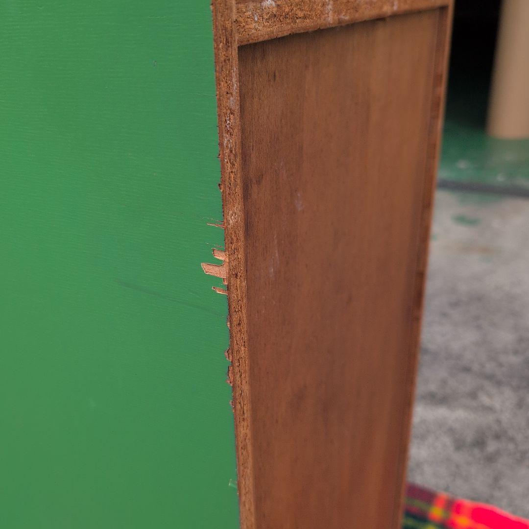 昭和レトロポップ緑5段引き出しラック