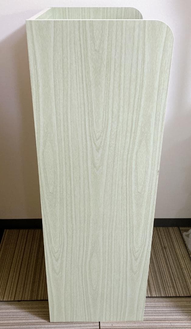 キッチン収納 キッチンボード ミニ食器棚 キャビネット ミストガラス扉 グリーン