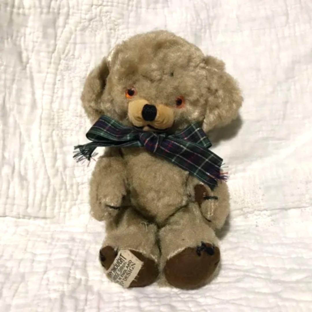 ヴィンテージ チーキー メリーソート アートシルク テディベア アンティーク