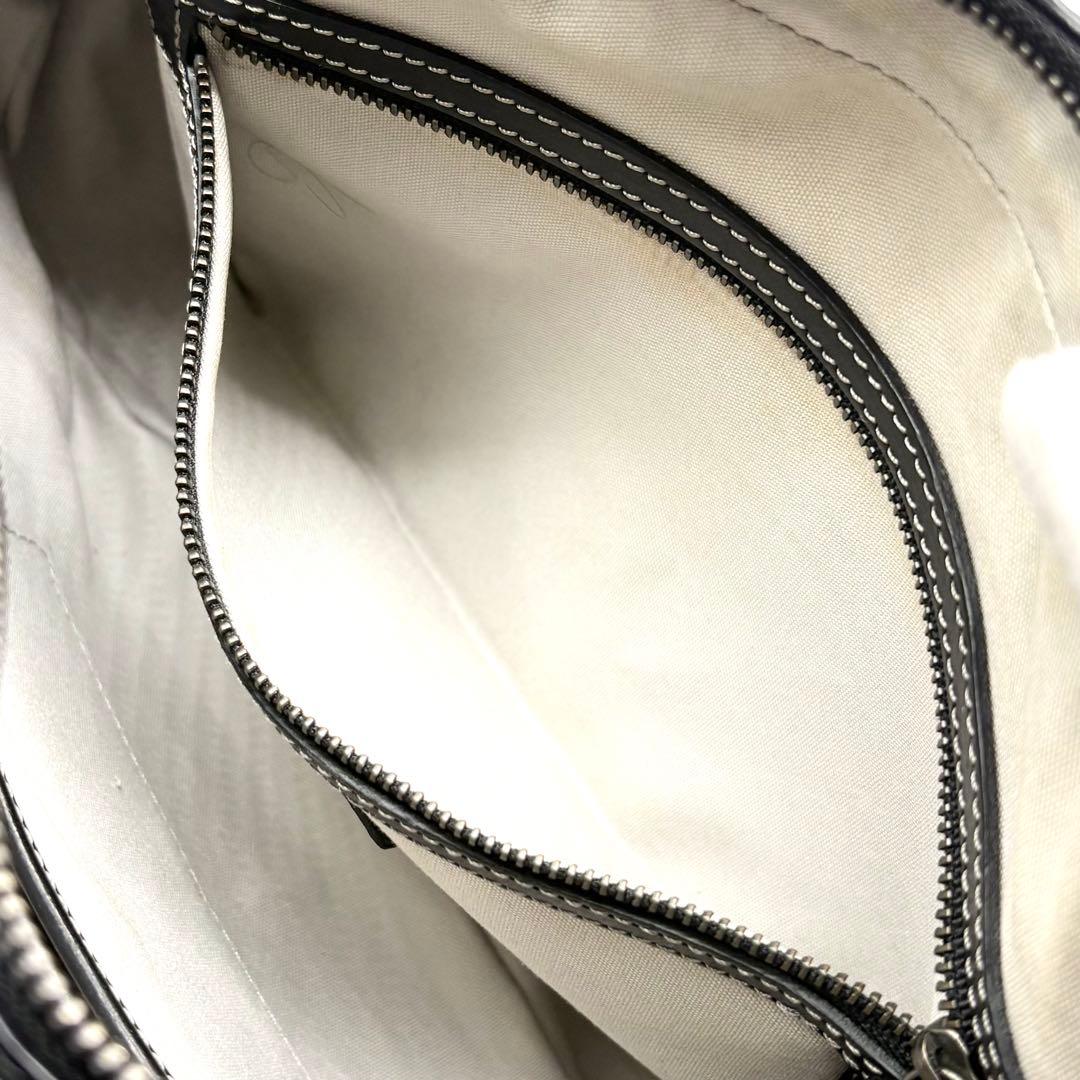 【極美品】土屋鞄 アルマス バッファロー ボディバッグ レザー ブラック