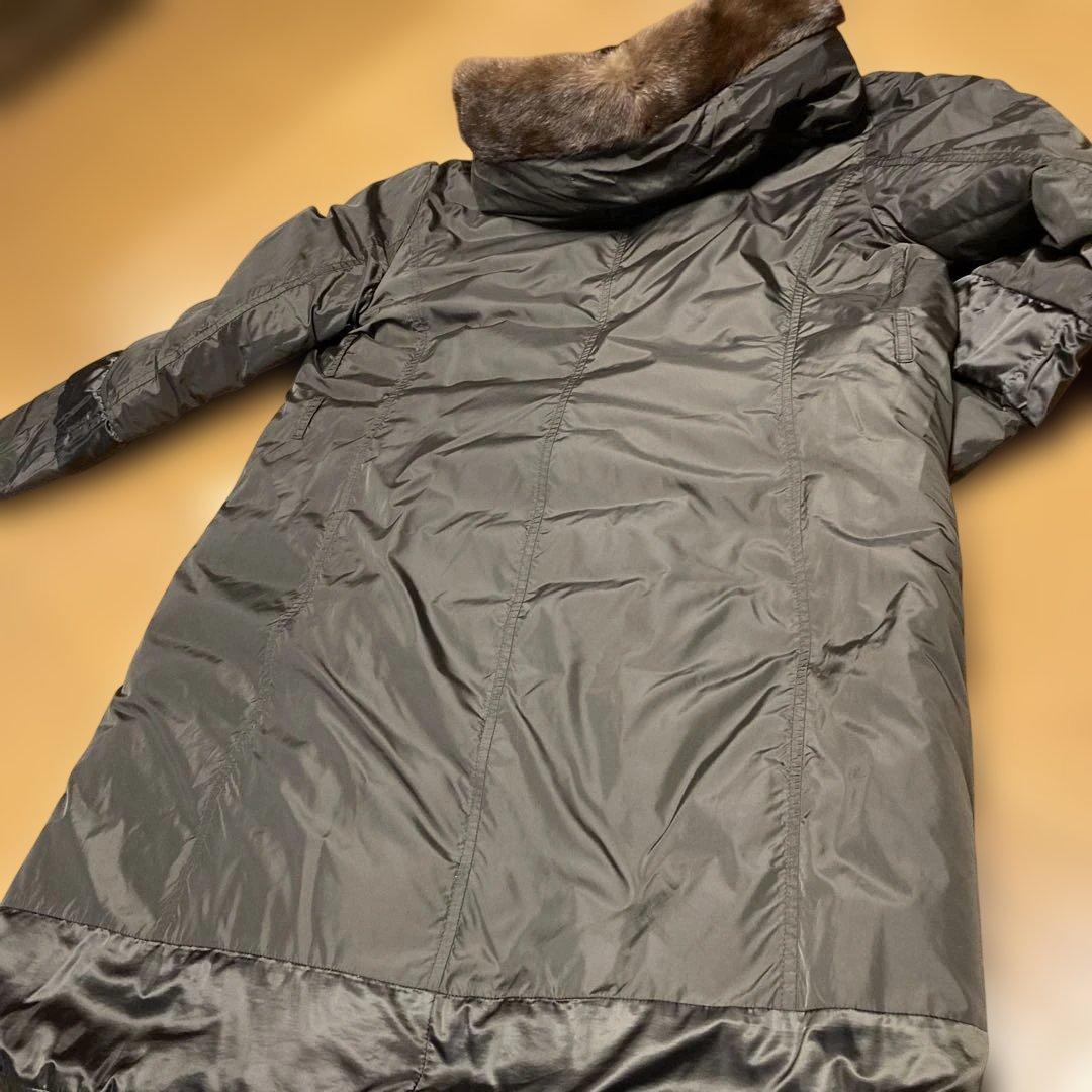 最終値下げマックスマーラ　リバーシブル　ダウンコート　ミンクのトリム美品