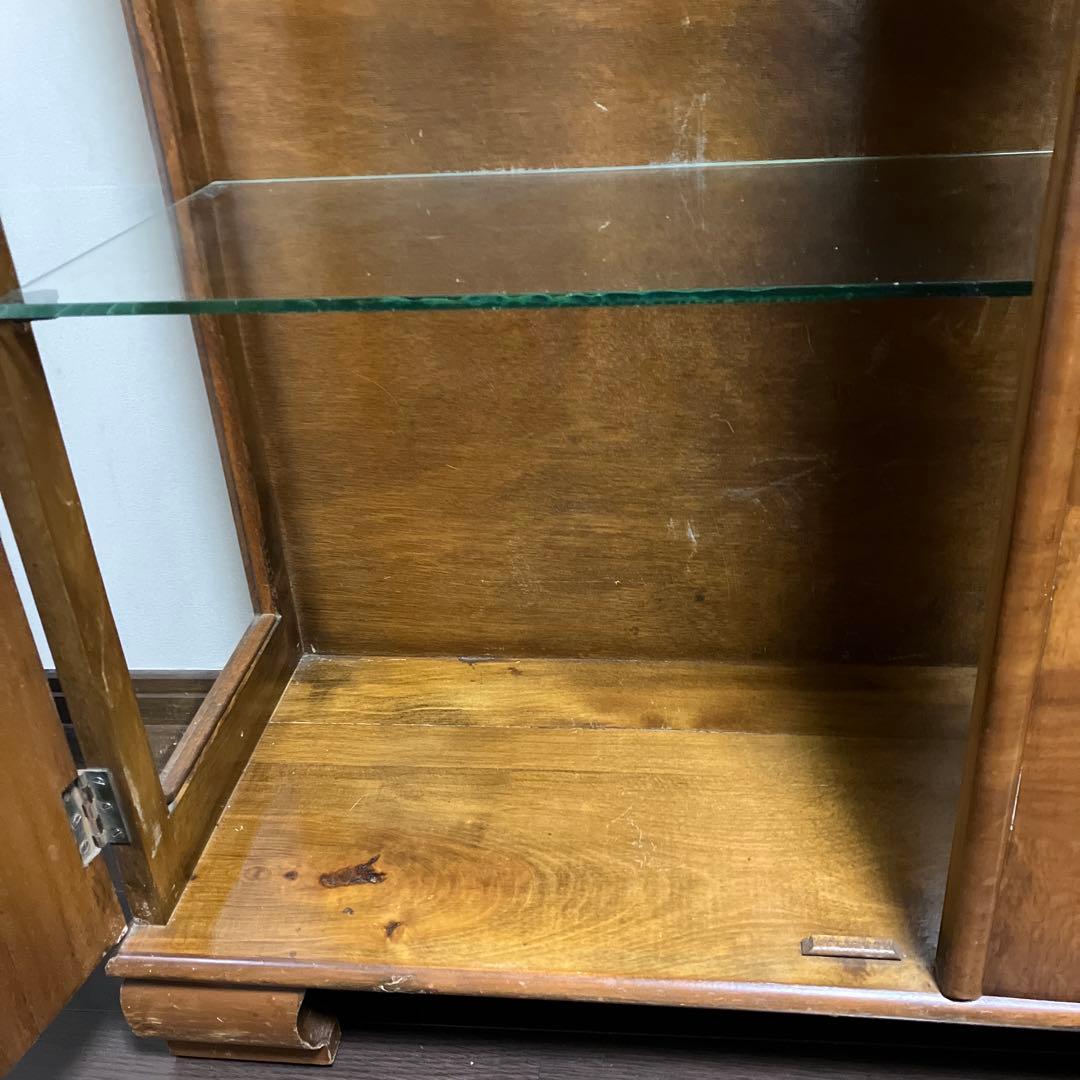 アンティーク　ビンテージ　英国　ショーケース　キャビネット 飾り棚　京都レトロ