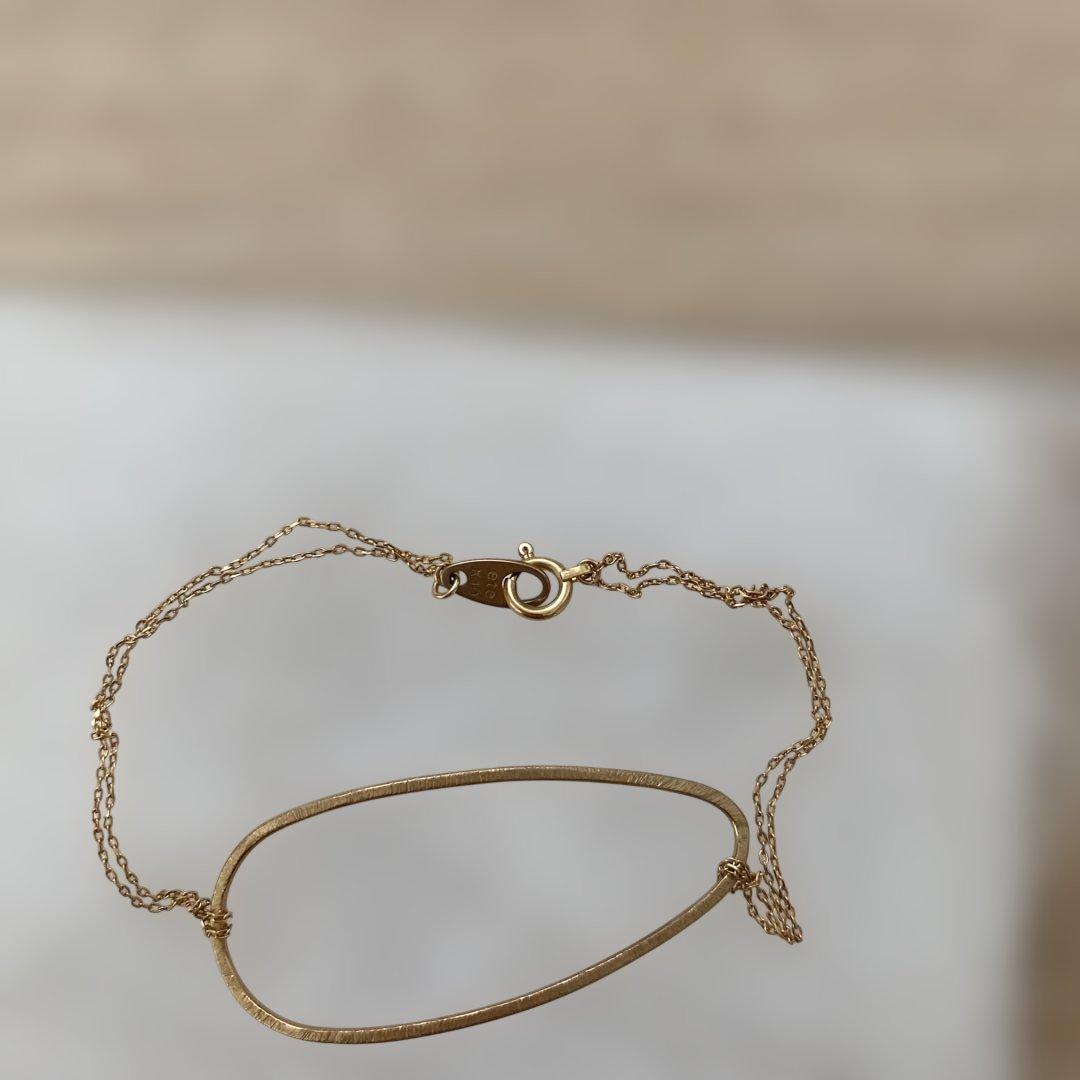 エテ　10kゴールド オーバル型 ブレスレット