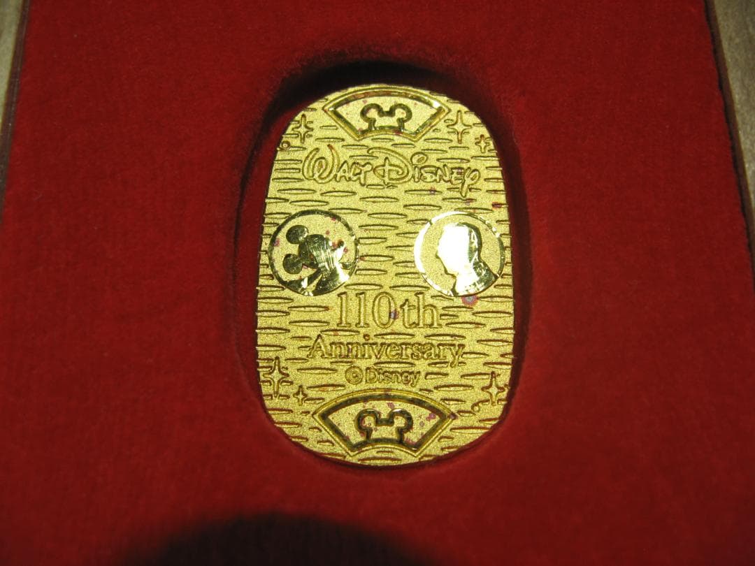 ウォルト・ディズニー 生誕110周年記念 純金小判 5g