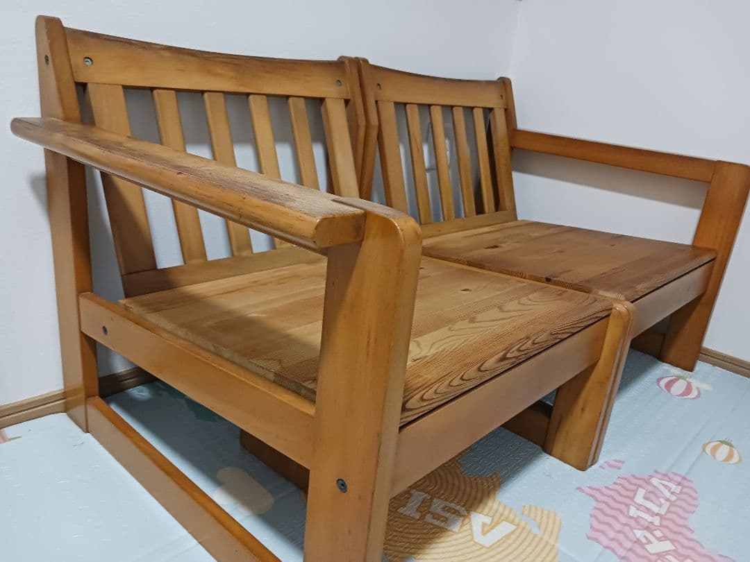 zaki　②YAMAYA ソファフレーム左 ヴィンテージ アンティーク