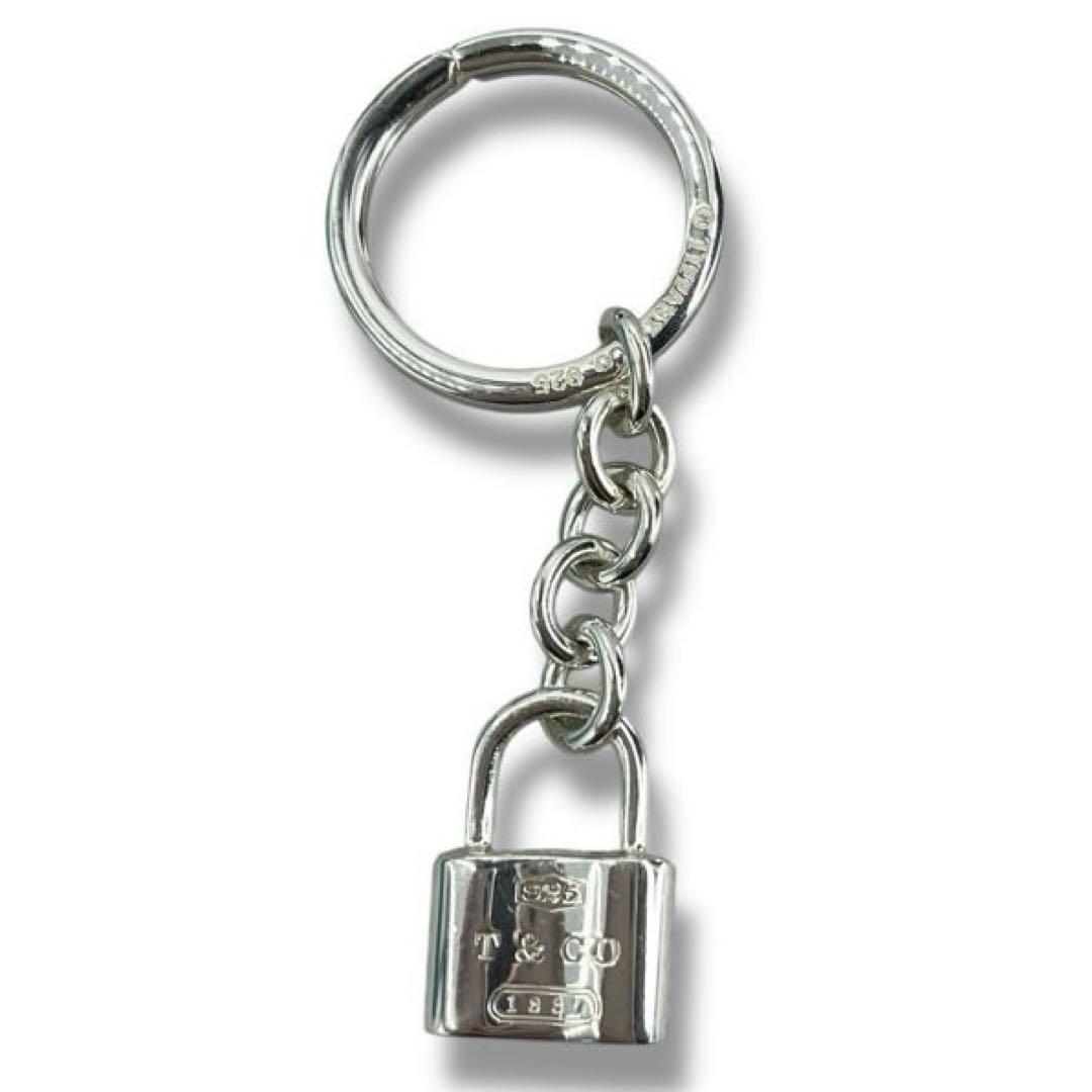 美品 Tiffany ティファニー カデナ 南京錠 キーホルダー ストラップ