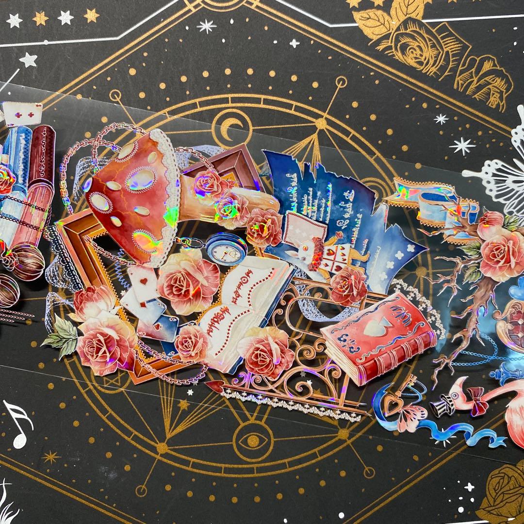 【9221】海外　中古巻　貝殻光マスキングテープ　アイリス　童話世界　残量多め