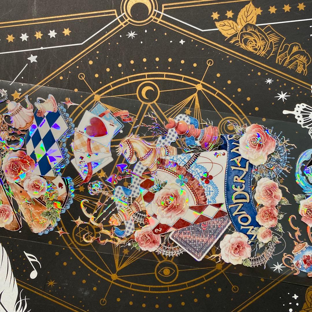 【9221】海外　中古巻　貝殻光マスキングテープ　アイリス　童話世界　残量多め