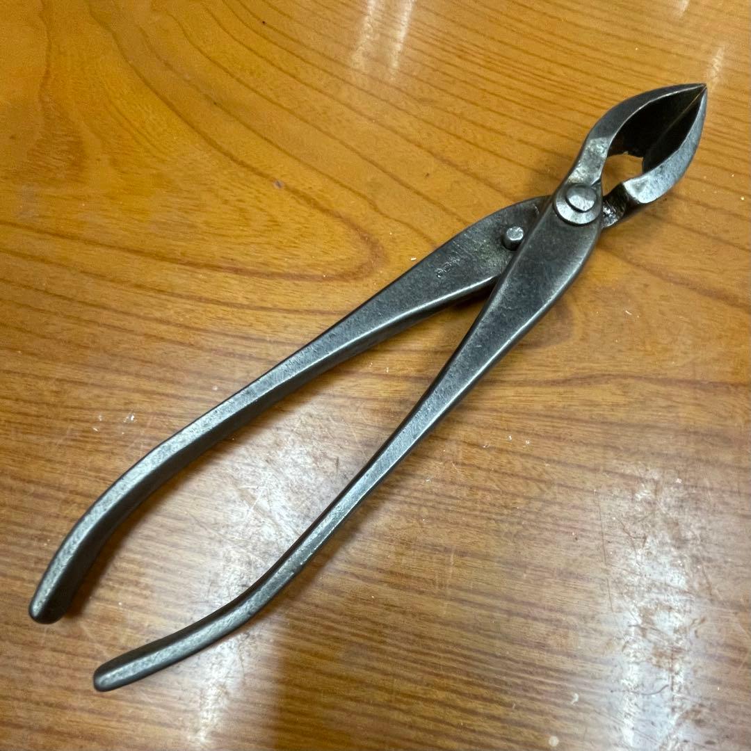 最高級 盆栽用具 昌国【特製】又切り鋏(約)214㎜ 240g