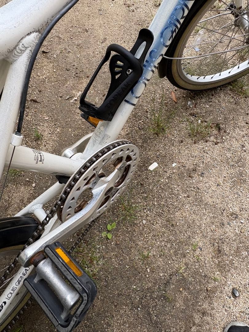 m.k.papaさん専用 ルイガノ(MV-1)ミニベロ　ホワイト 前カゴ付き