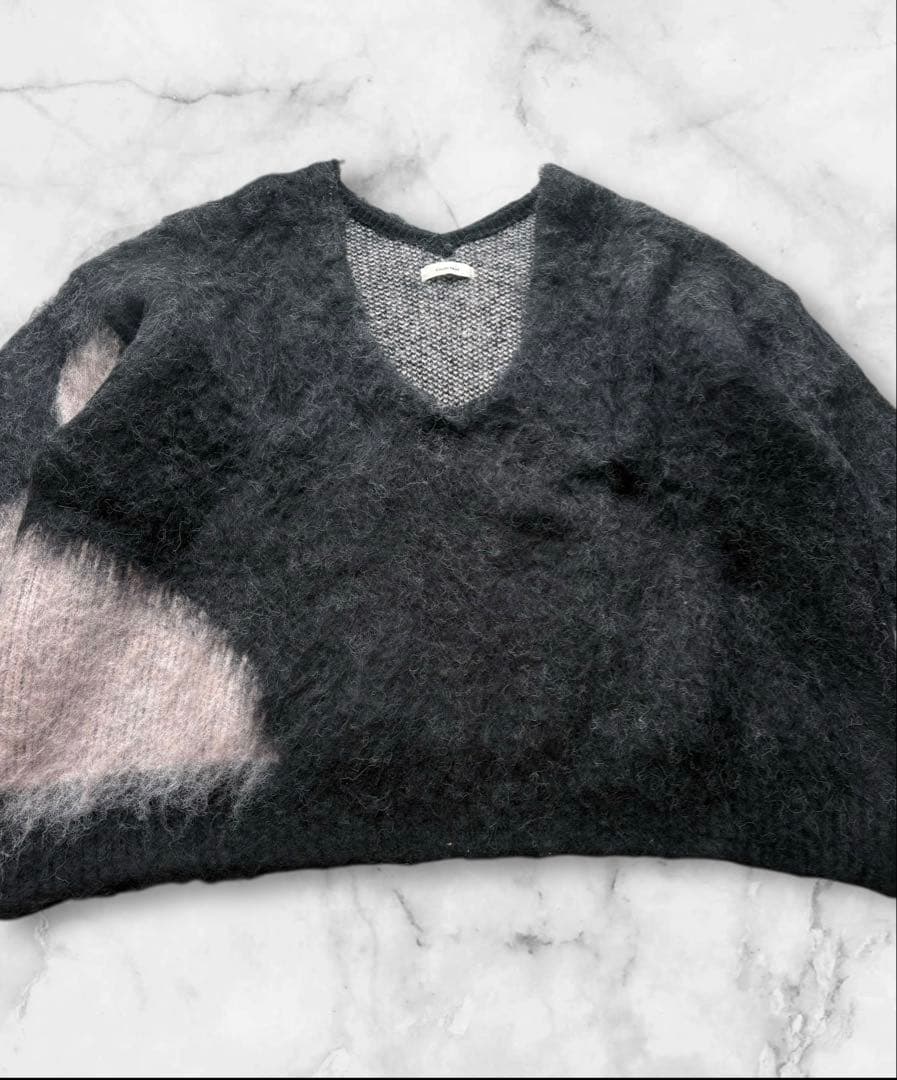 【knuth marf】Uneck knit pulloverニットプルオーバー