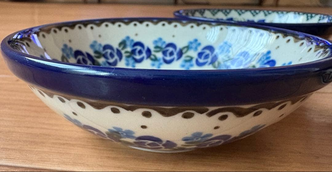 オーダーストップします ポーランド食器　丸型 小鉢3個➕ 角皿３つ