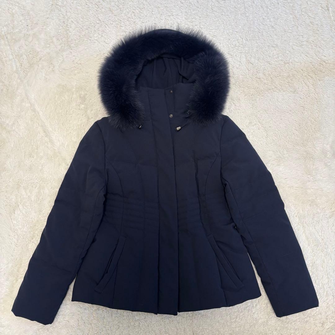 ルイルエブティック ウエストフィットショートダウンコートMフォックスファー