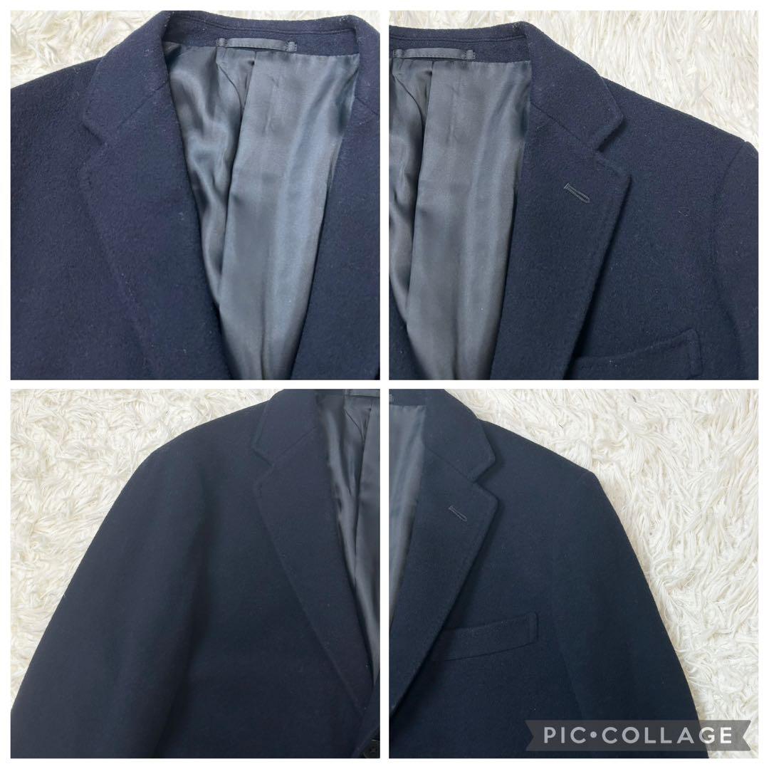 美品 ユナイテッドアローズ 最高級カシミヤ混 3B ロングチェスターコート XL