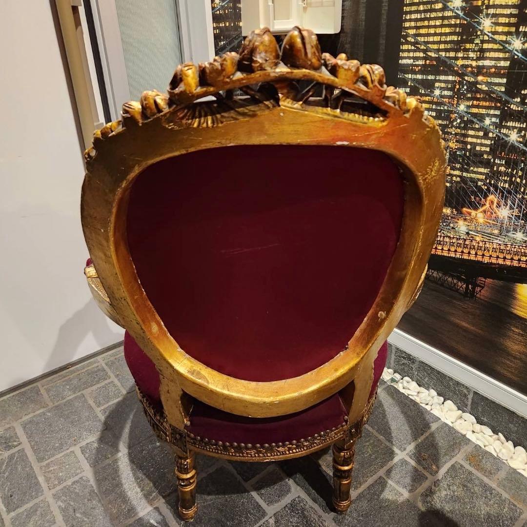 nao姫 ノットアンティークス　マジェスティベルベットチェア　エンペラーズ