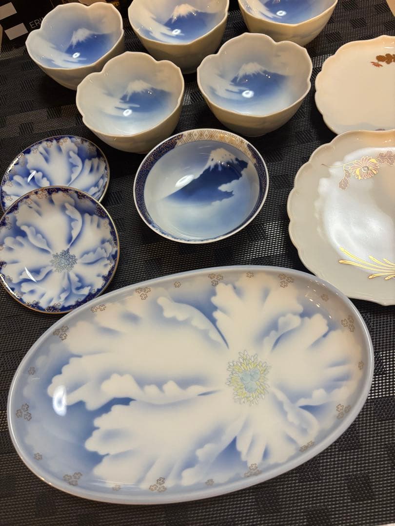 11点セット 深川製磁 富士 食器 小鉢 小皿 豆皿 中皿 取り皿 茶碗