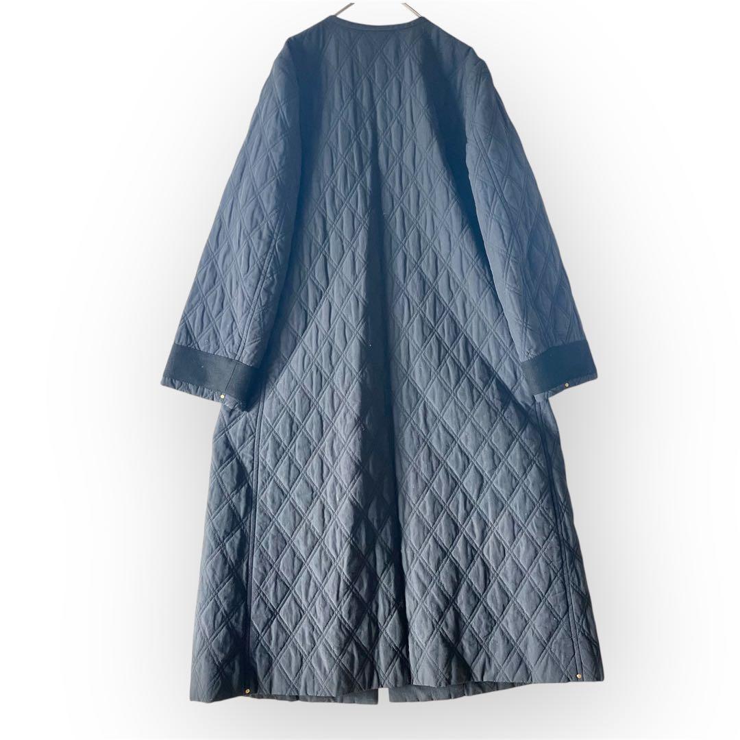 イエナラブークルIENA LA BOUCLEキルティングロングコート中綿