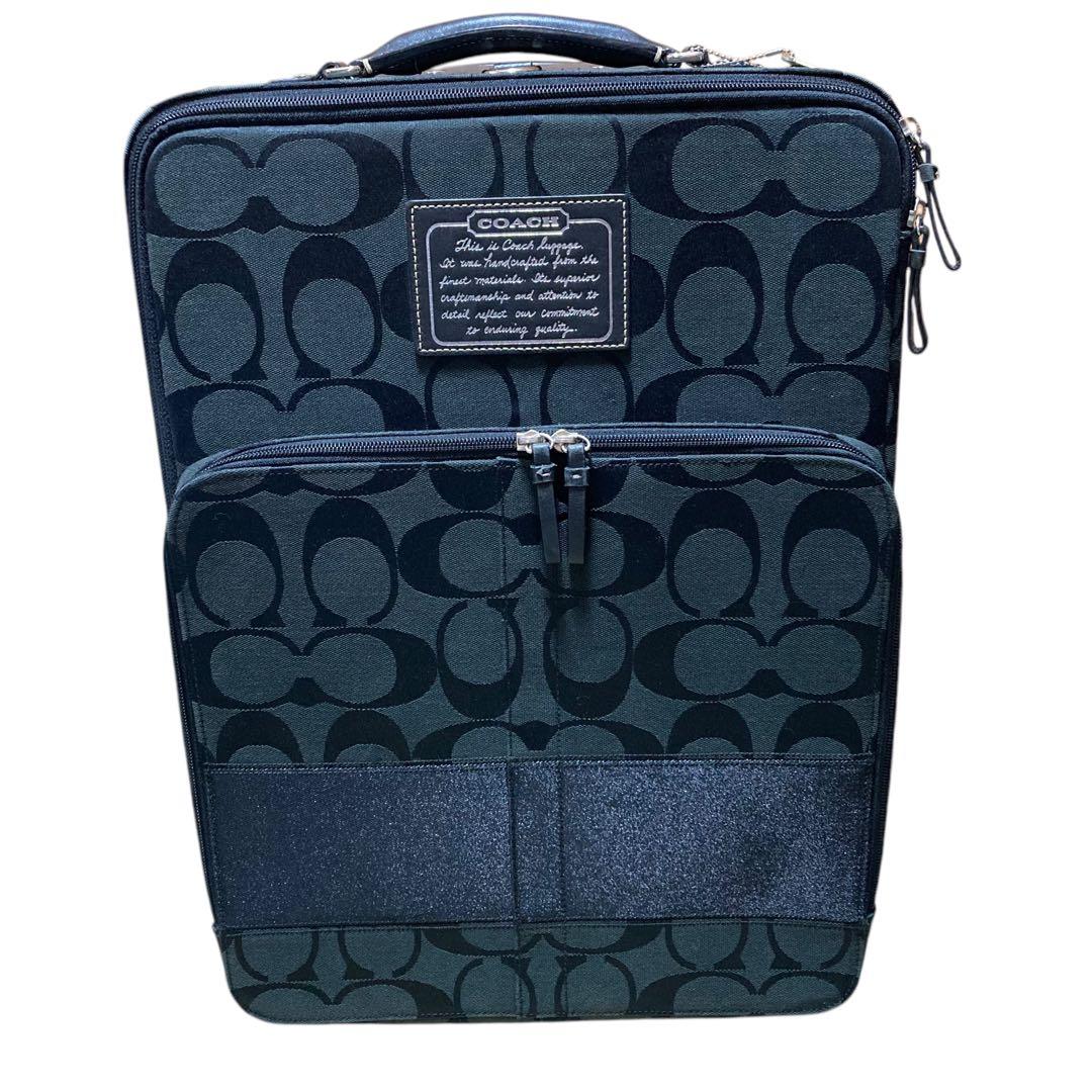 コーチ　キャリーケース　スーツ　F77180　シグネチャー　黒