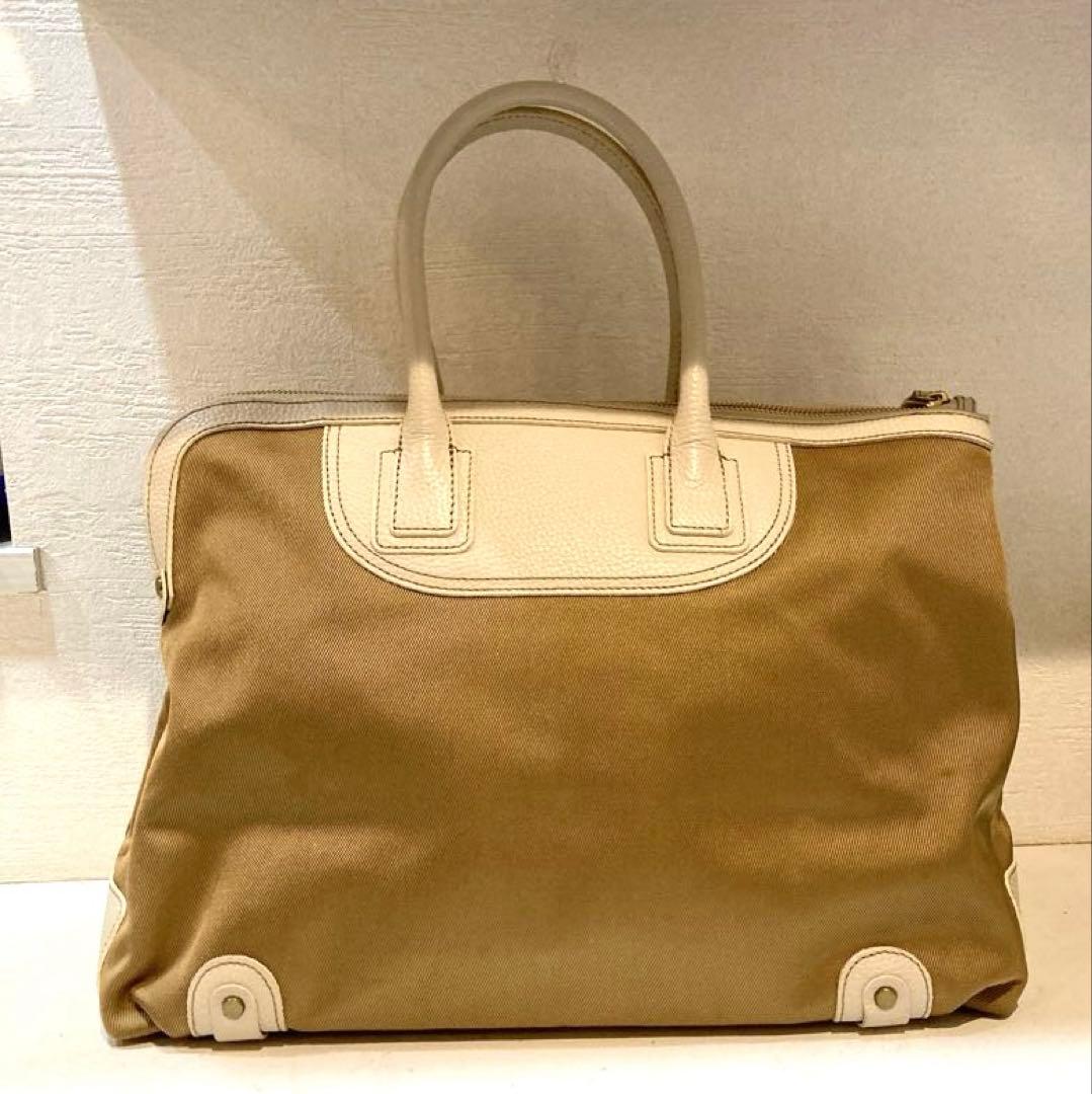 【美品】TOFF&LOADSTONE キー ナイロン　トートバッグ　ベージュ