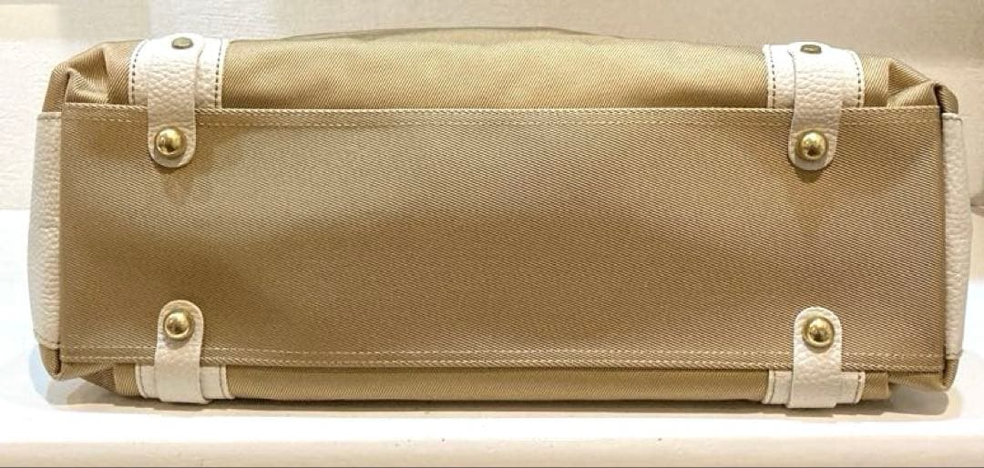 【美品】TOFF&LOADSTONE キー ナイロン　トートバッグ　ベージュ