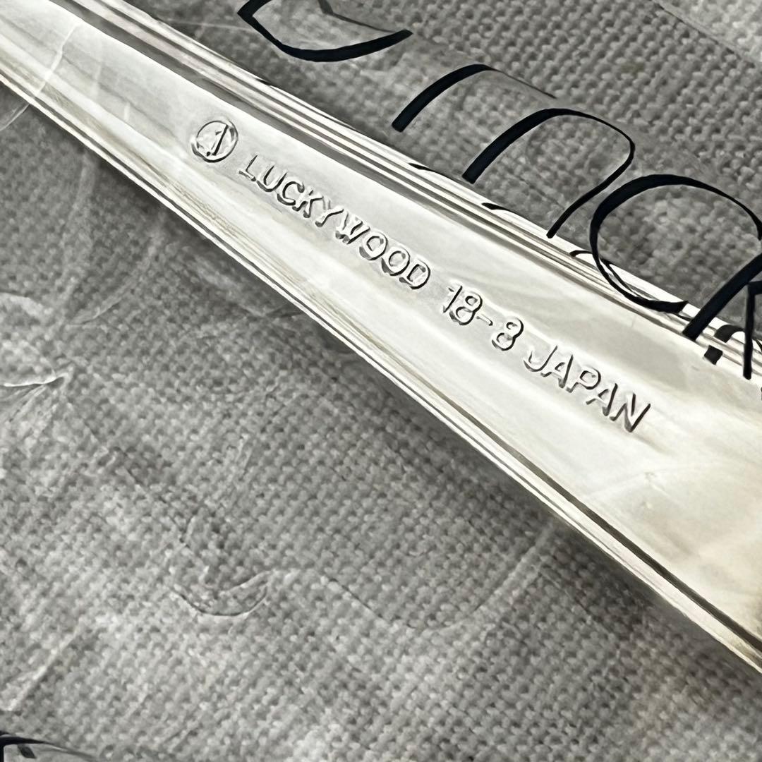 ラッキーウッド ステンレス カトラリー ディナーセット スプーン 25本
