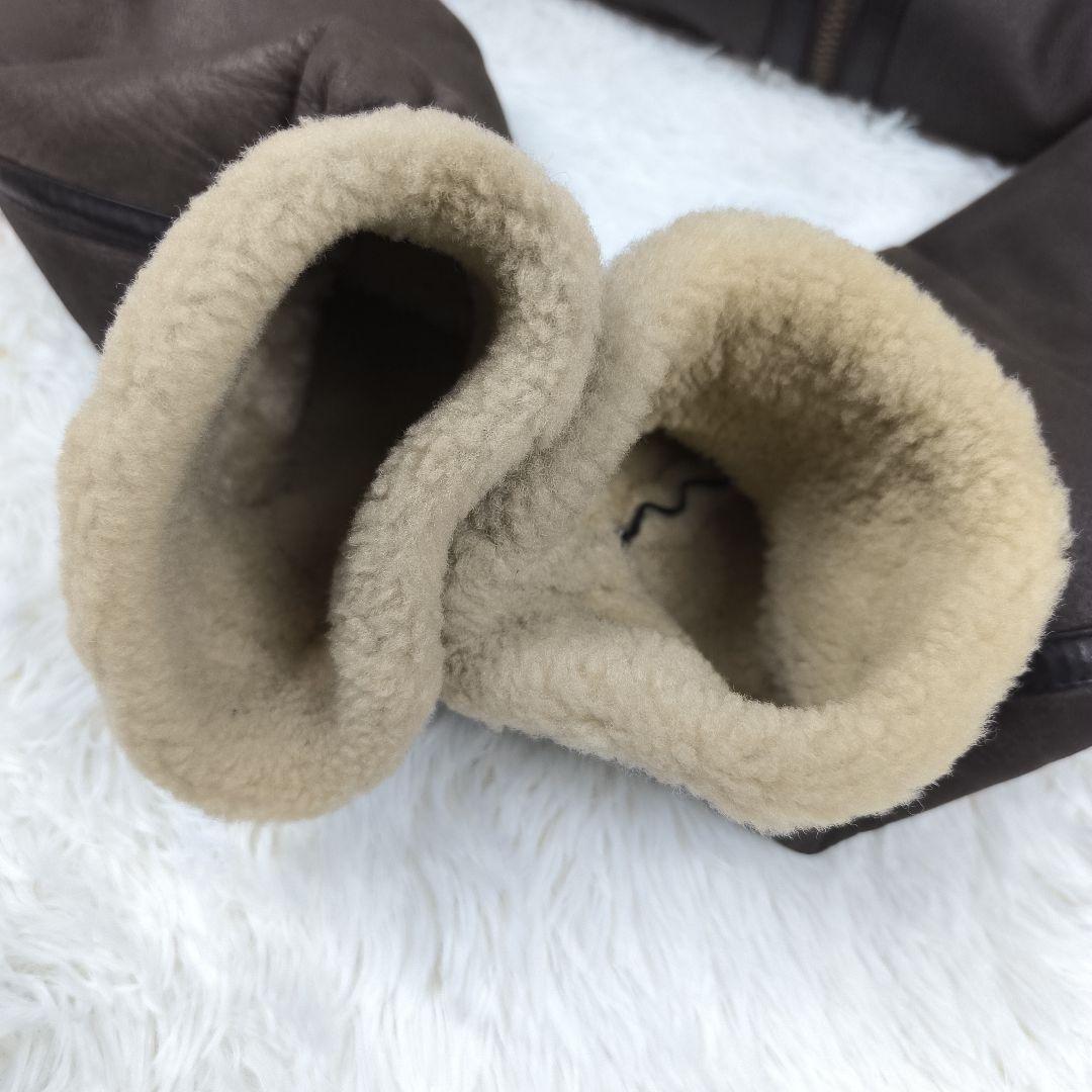 ✨美品✨ ウインドアーマー B-3タイプ ムートンジャケット 羊革 茶色