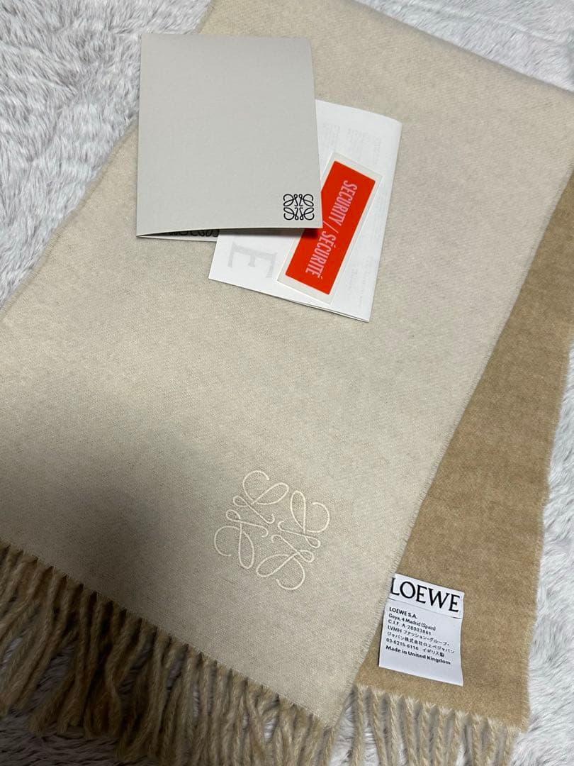 LOEWE バイカラースカーフ マフラー