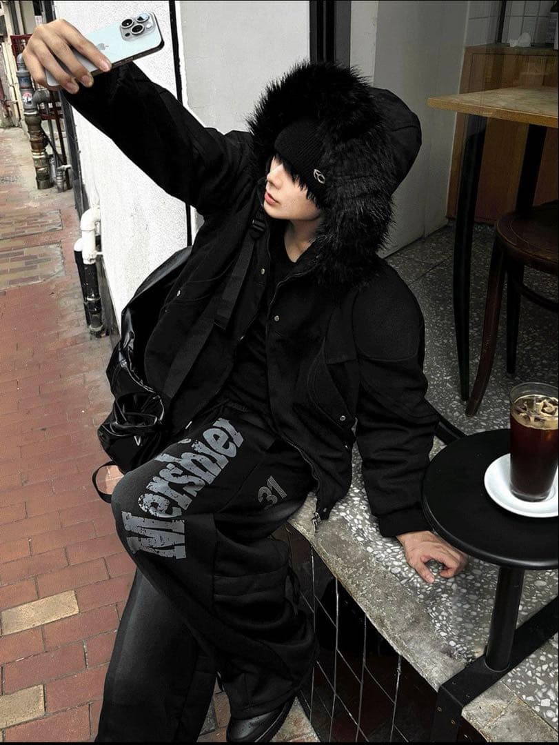 ジャケット・アウター COSYHARU Semi-Crop Fur SIL Winter Jumper