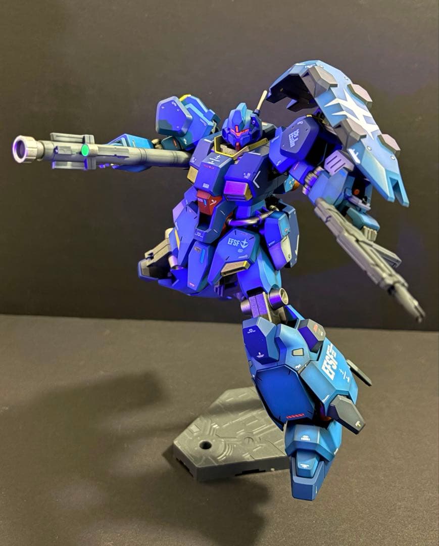 た*ま様 HG グスタフカール00型　全塗装完成品　台座付属