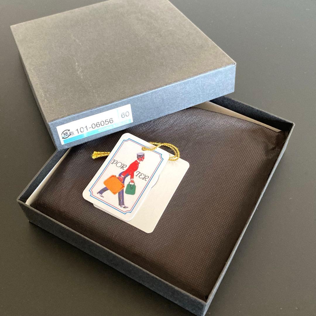 【未使用】porterポーター ソーク ウォレット L字ファスナー 2つ折り財布