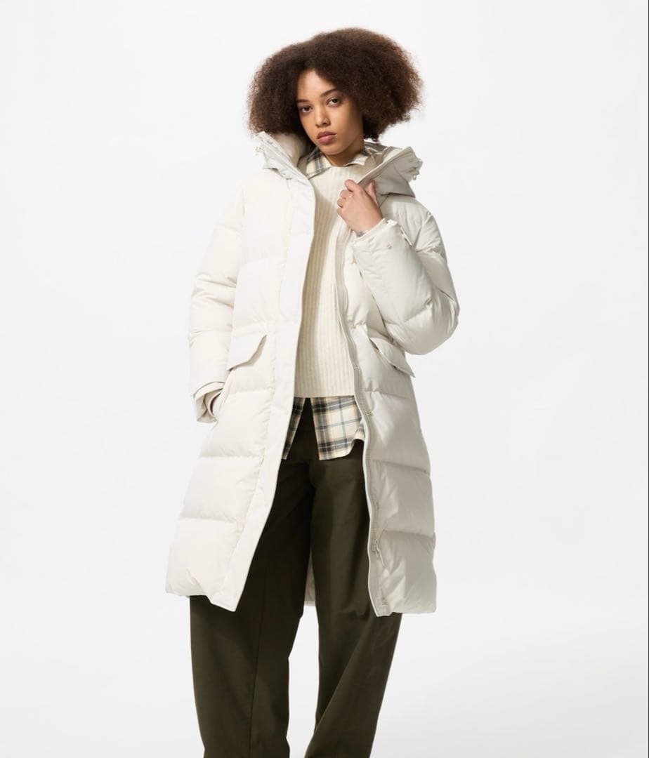 ウルトラウォームダウンロングコート　Sサイズ　ホワイト