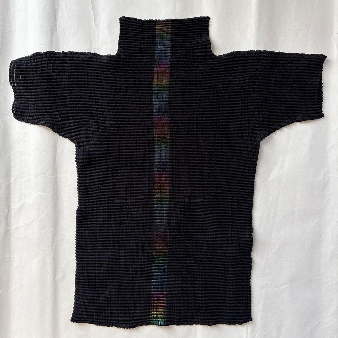 ￼ プリーツプリーズ（ISSEY MIYAKE ）中央ラインのプリーツトップス