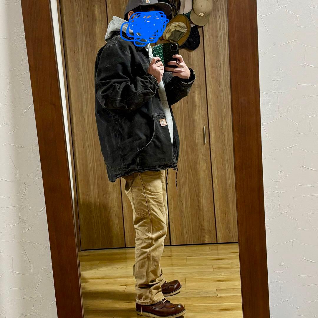 【極暖】カーハート リッジコート XL 黒 ダック地 ボア シエルパライニング