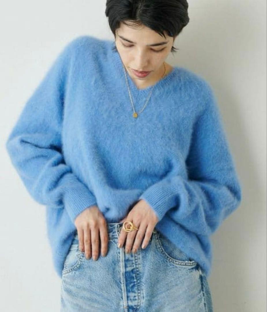 美品 whim gazette FOXY Vネックプルオーバー　カシミヤウール