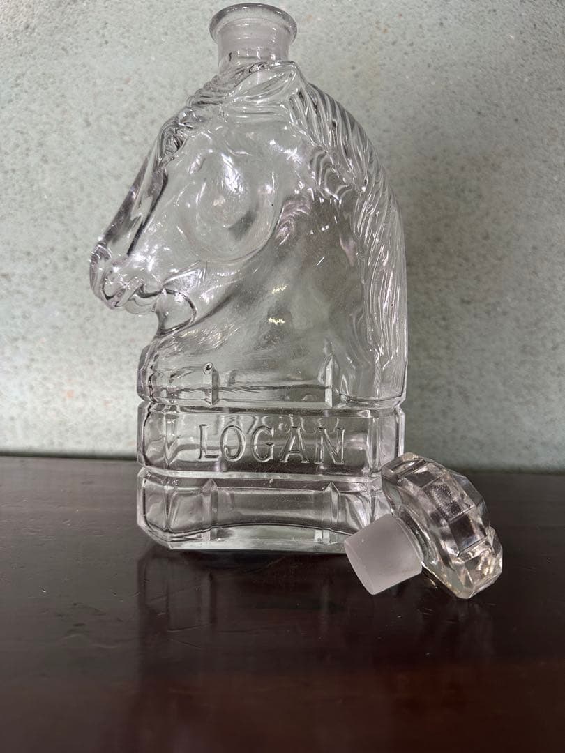【当時物】LOGAN ローガン　ホワイトホース　デキャンタ　ガラス製