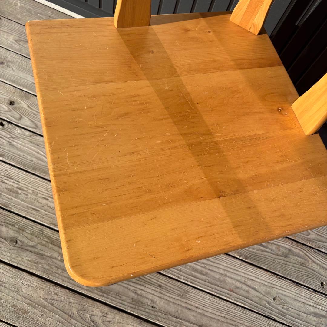 北欧レトロ 天然木製 コーナーラック 2段 サイドテーブル ナチュラル 収納棚