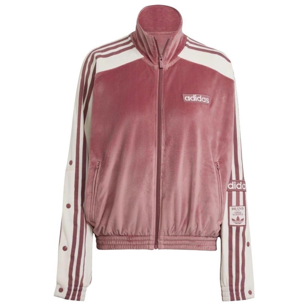 adidas アディブレイク ベロア トラックトップ 重盛さと美 M ピンク