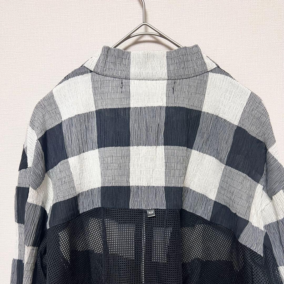 新品　MUNITALP ムニタルプ　チェック柄メッシュジャケット　ゴルフウェア