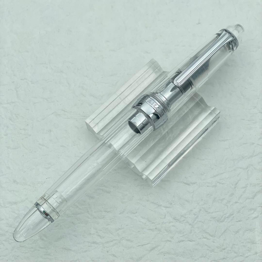 SAILOR セーラー万年筆 プロフィット 銀 デモンストレーター 21K 太字