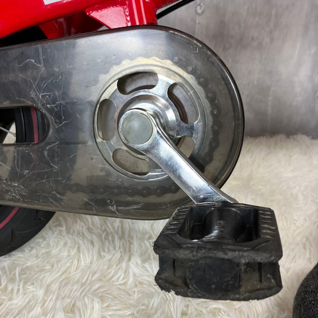 【良品】へんしんバイク　12インチ　赤　スタンド付き