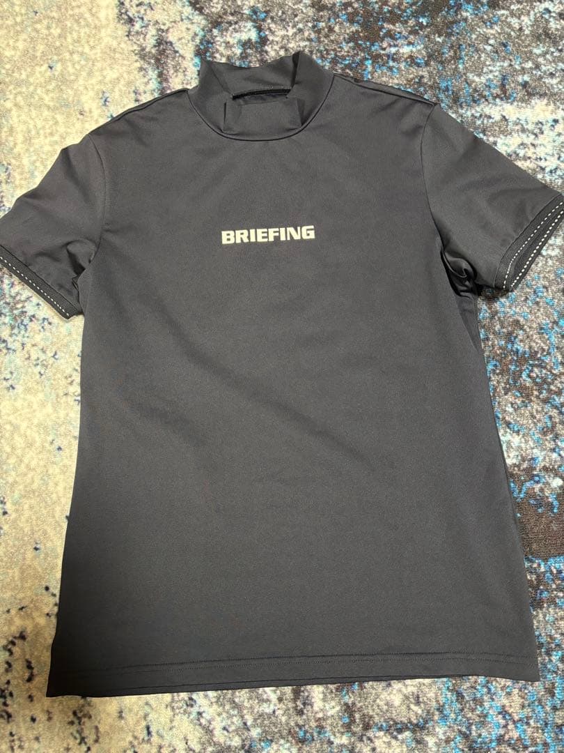 ブリーフィングゴルフ　レディース　モック　ネイビー