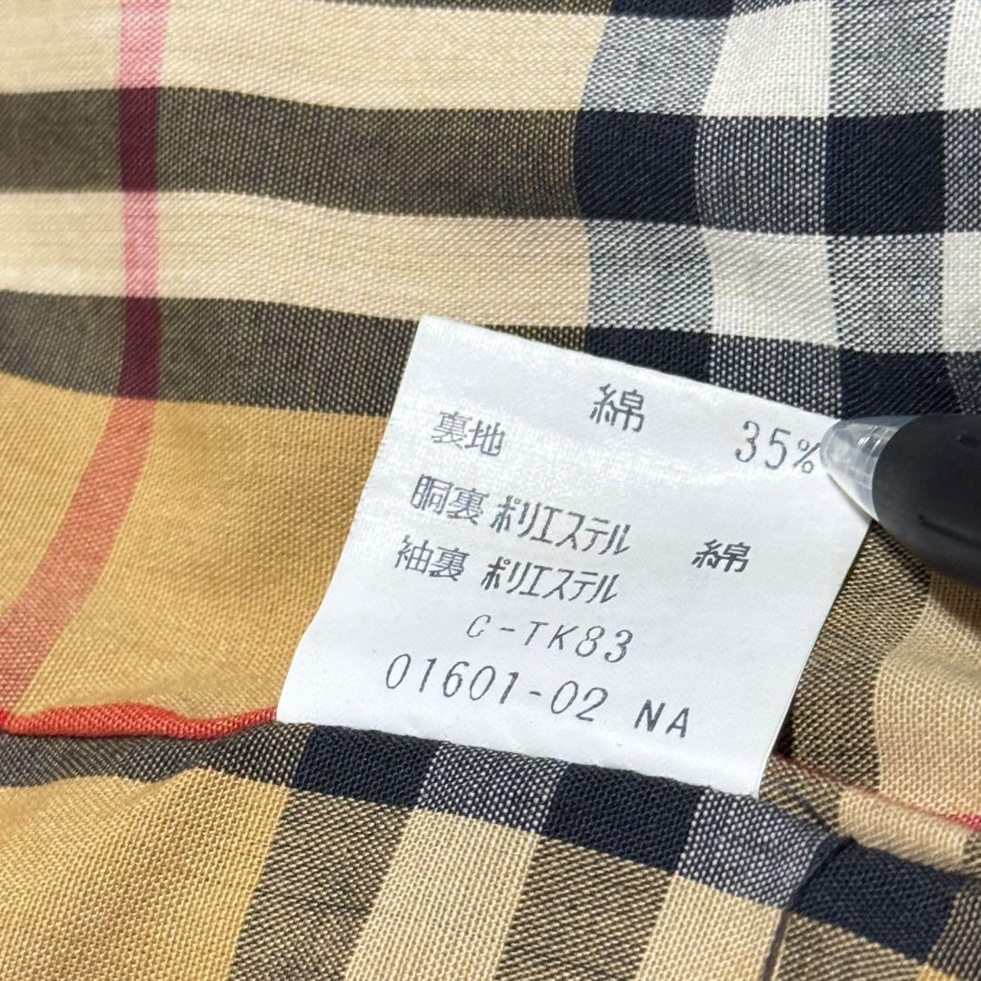 Burberry バーバリー ベージュ ステンカラーコート ノバチェック L相当