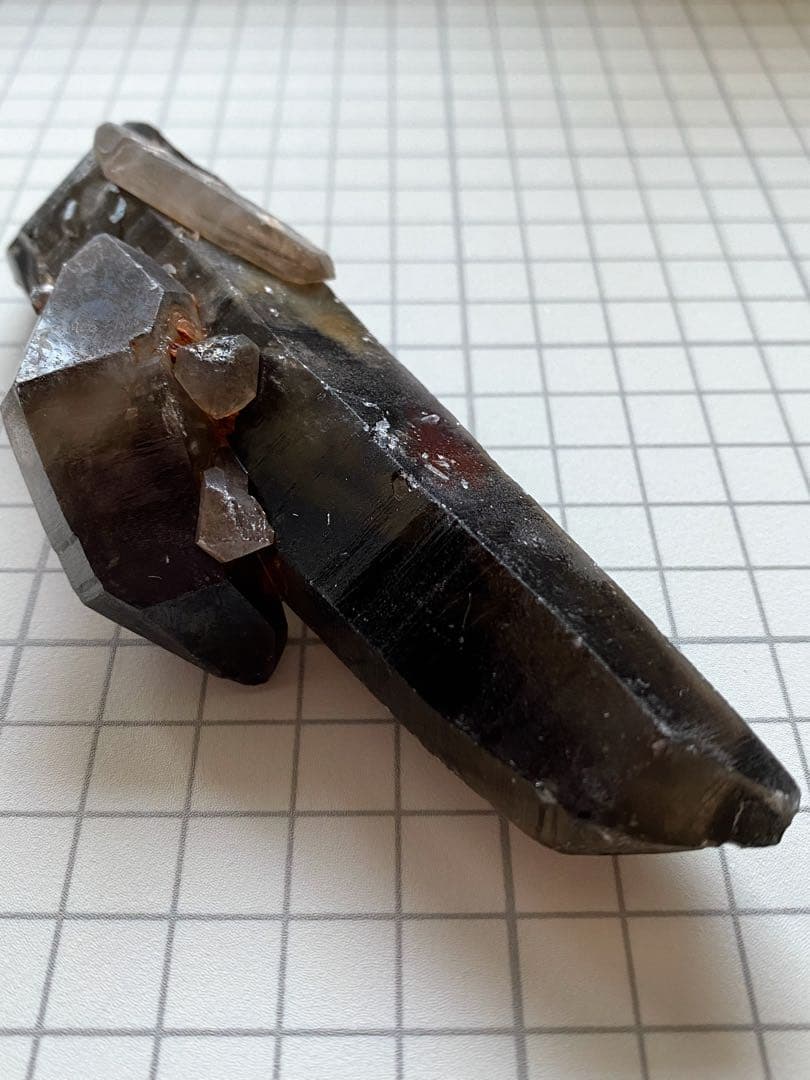 モリオン　ダブルポイント　タビュラークリスタル　ファントム　天然石　ワンド